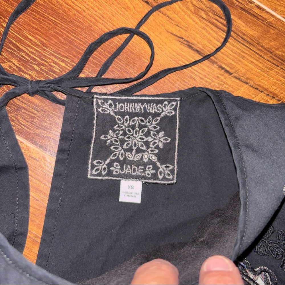 Johnny Was Jade EYELET MINI DRESS Black Size XS - Picture 7 of 14